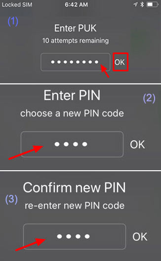 free puk unlock codes